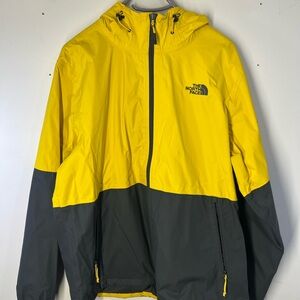The North Face Hyvent rain Men's Yellow and Black Jacket